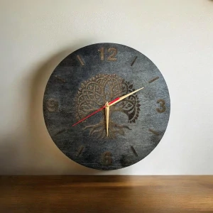 Luxusní gravírované hodiny – Strom života