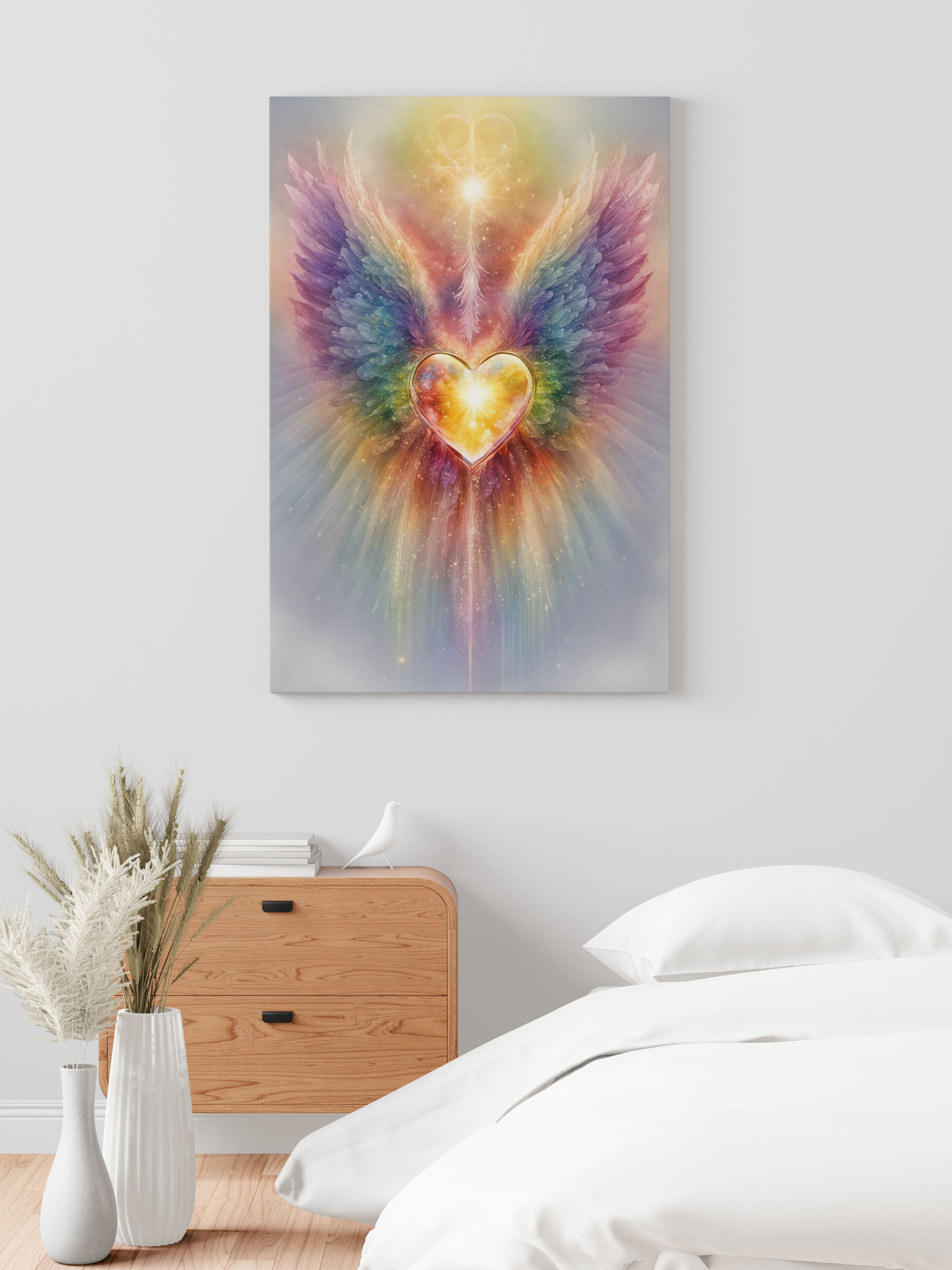 Srdce s duhovými křídly