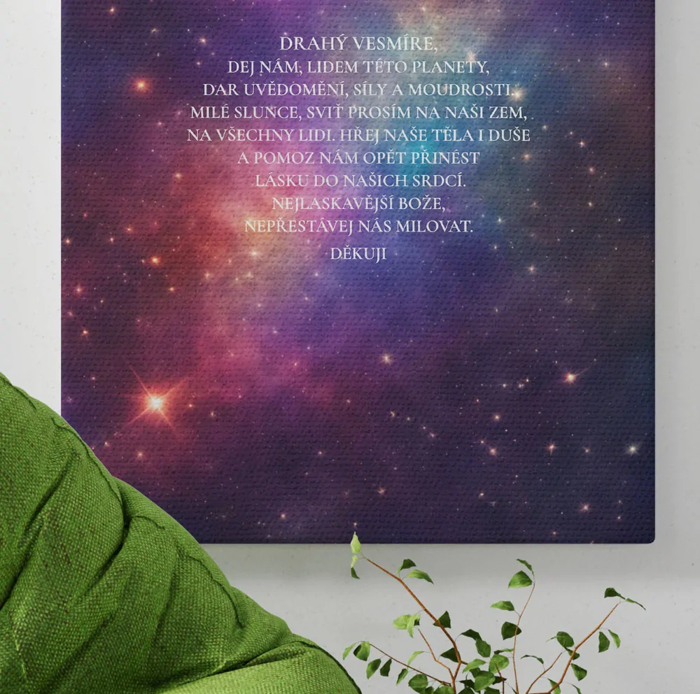 Motivační obraz - Drahý vesmíre