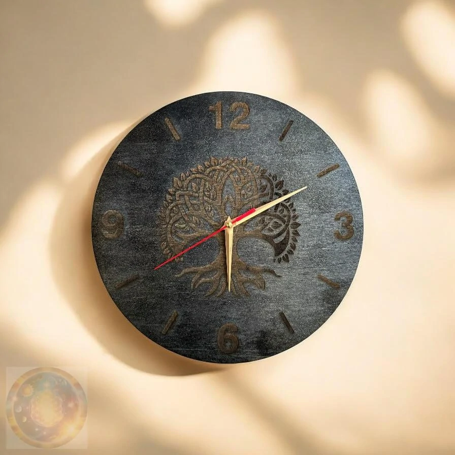 Luxusní gravírované hodiny – Strom života