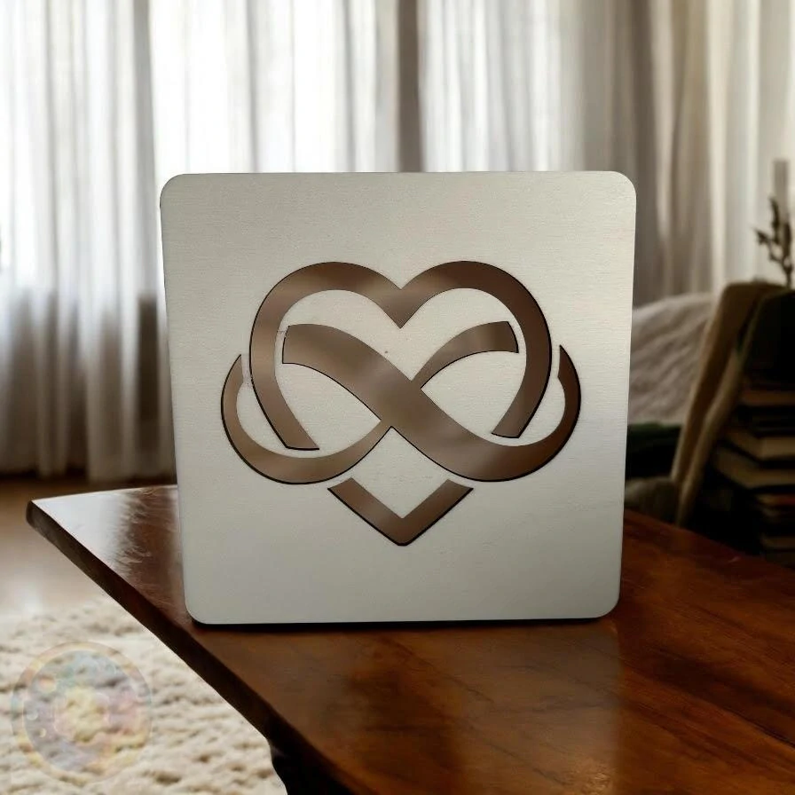 Stolní lampička - Srdce v nekonečnu