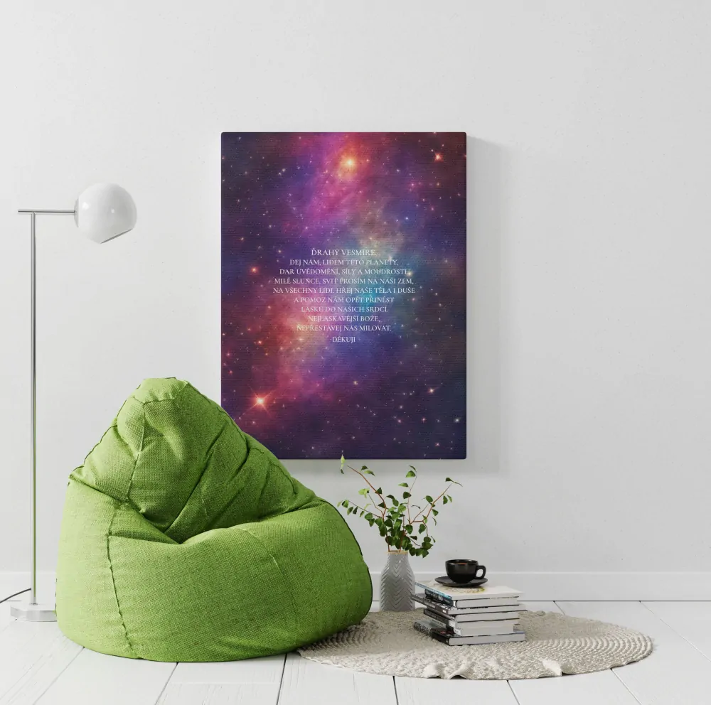 Motivační obraz - Drahý vesmíre